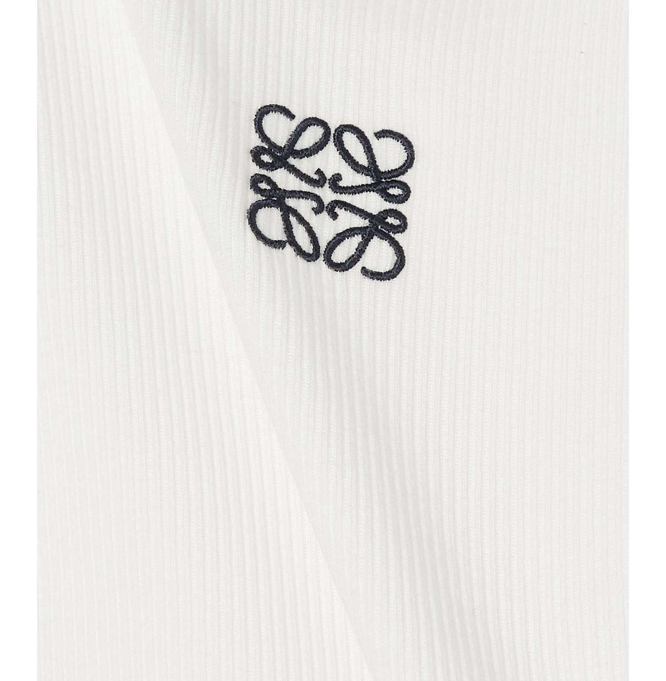 Loewe Anagram Ribbed Tank Top – White