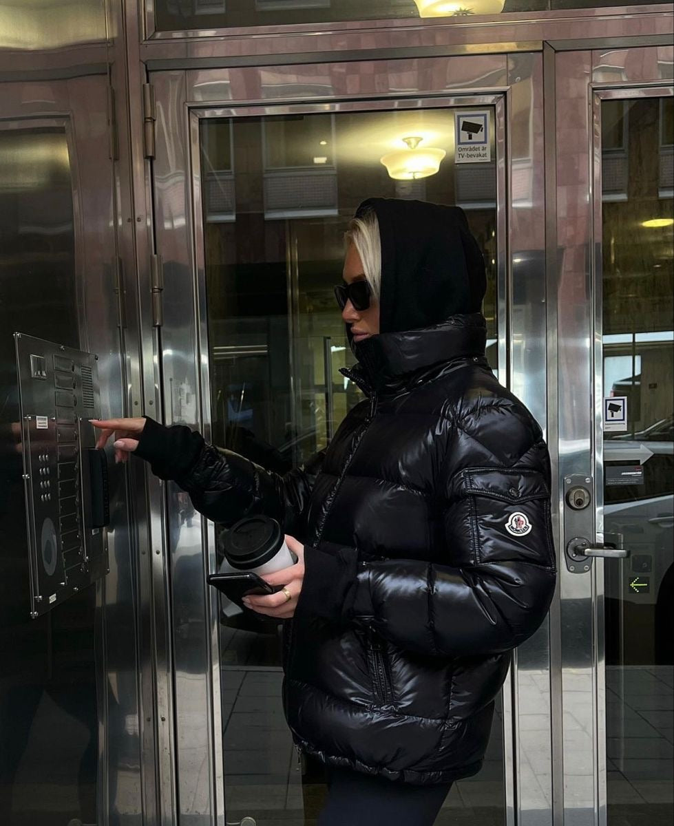 Moncler Maya — Iconic Black Puffer Jacket