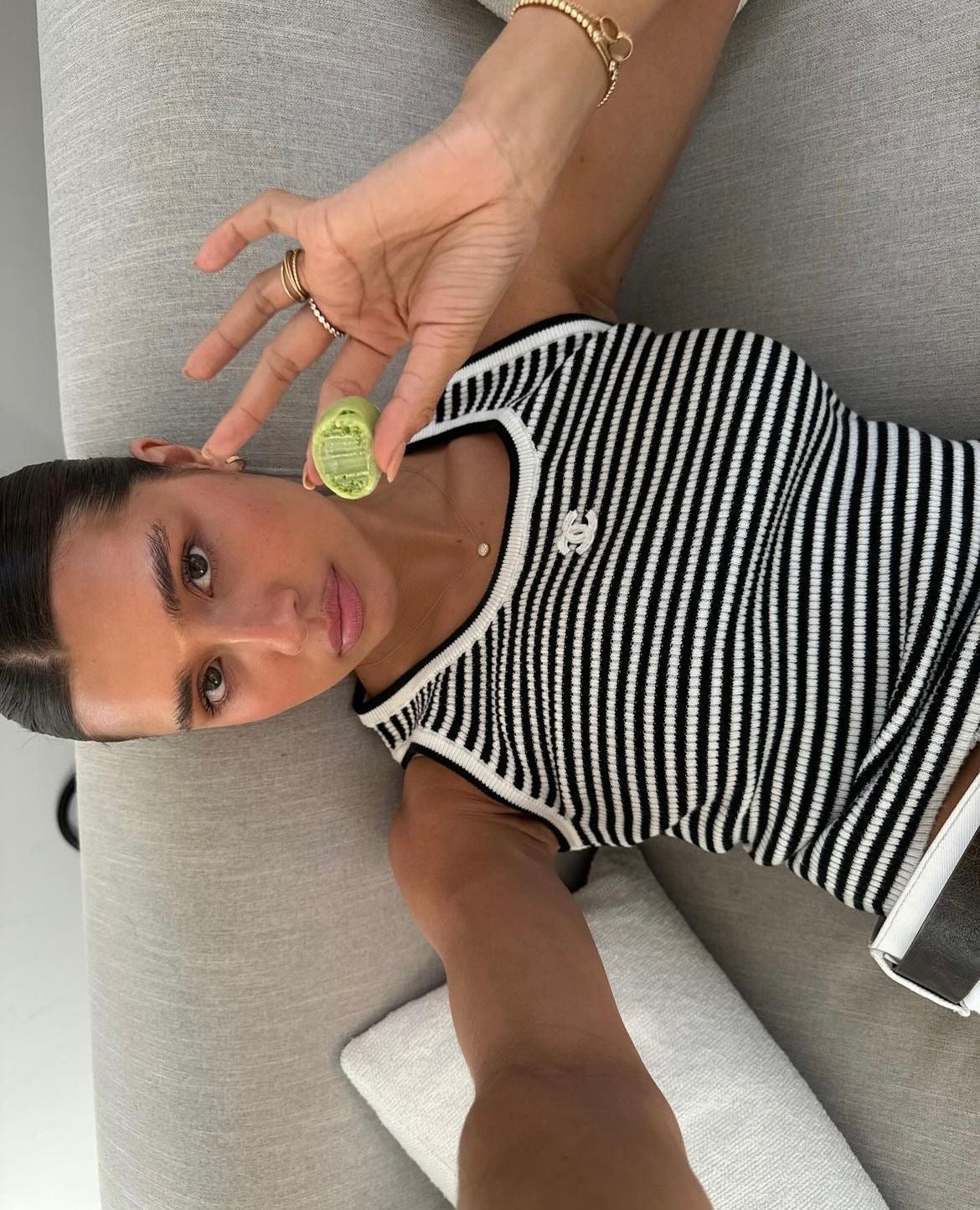 🖤 Chanel Striped Tank Top — Paris Edition