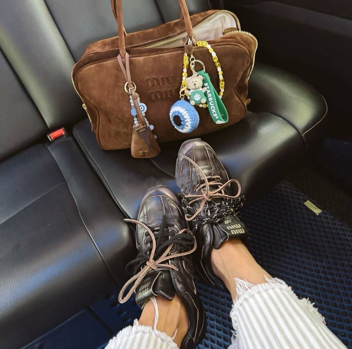 New Balance x Miu Miu 530 SL Sneakers - Patent Leather & Mesh