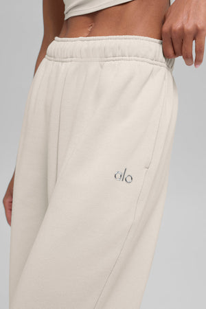 Alo Accolade Straight-Leg Sweatpant White
