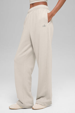 Alo Accolade Straight-Leg Sweatpant White