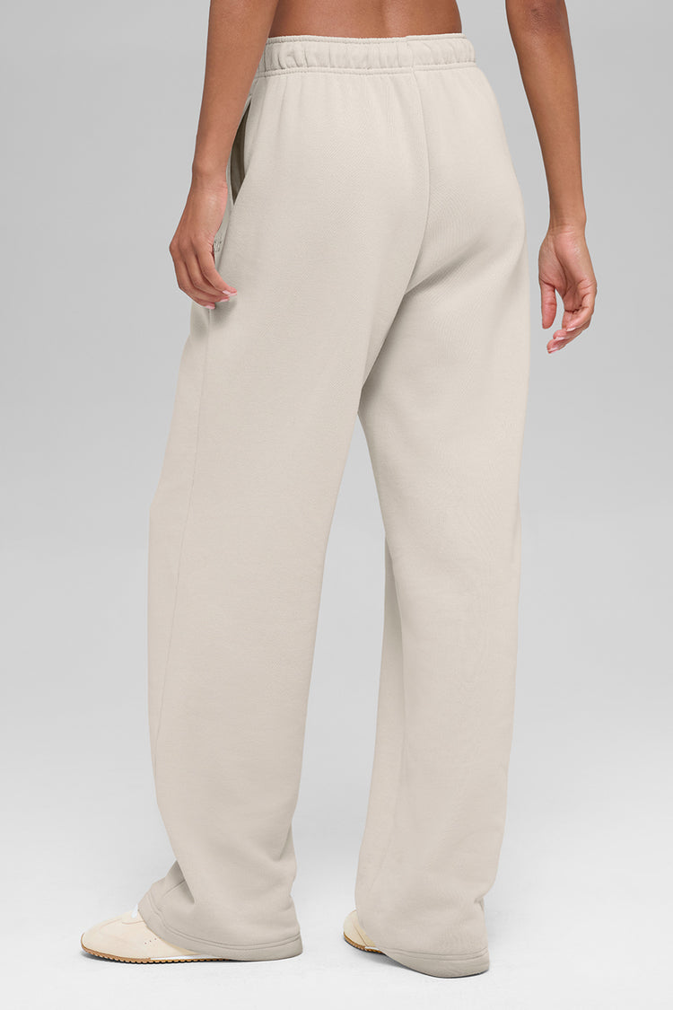 Alo Accolade Straight-Leg Sweatpant White