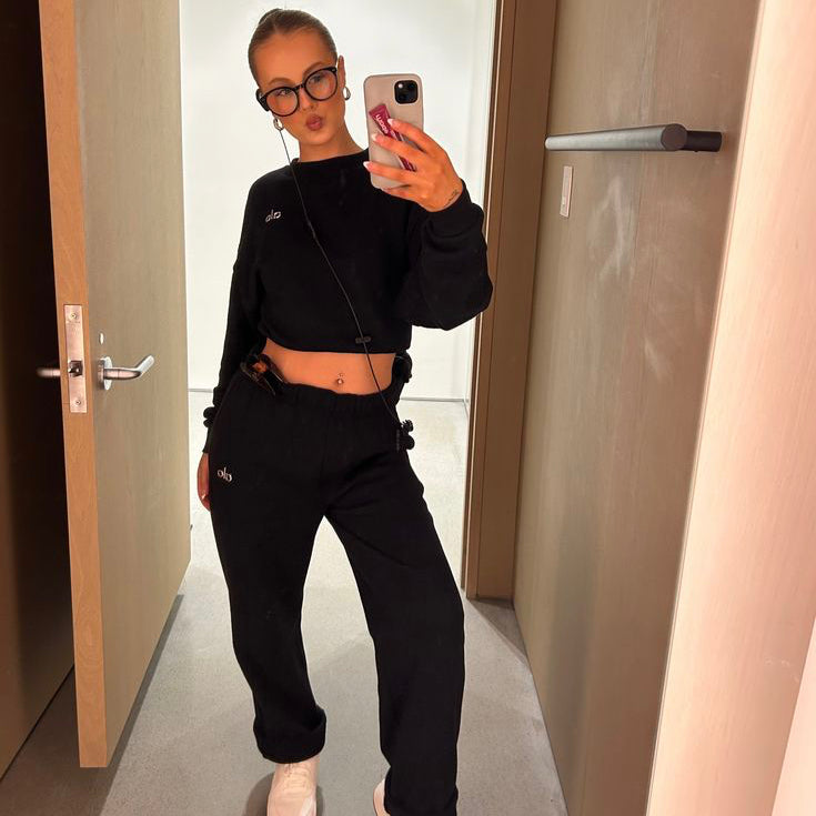 Alo Accolade Straight-Leg Sweatpant Black